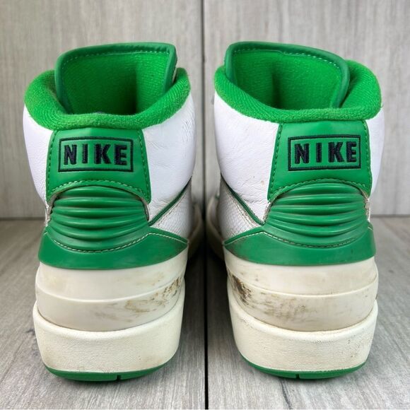 Nike Air Jordan 2 Retro Lucky Green Sail White Sneaker Shoes Women’s Size 7 - Picture 7 of 10